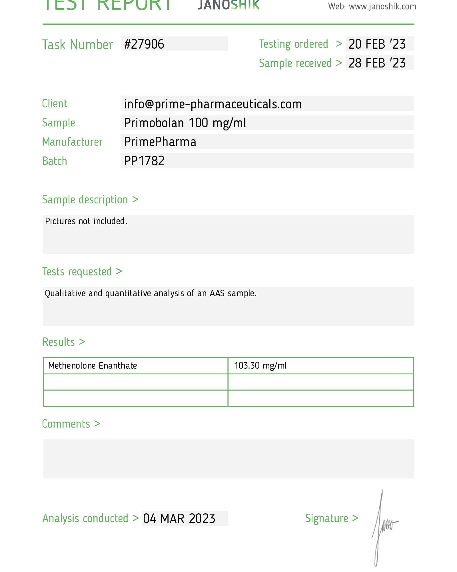 Primobolan Kopen